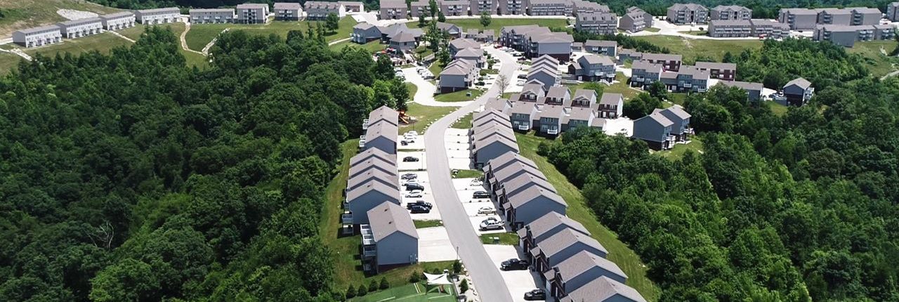 Eagle View Luxury Apartments and Townhomes Aerial View