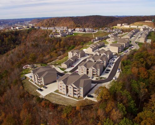 Aerial View of Eagle View Apartments and Townhomes