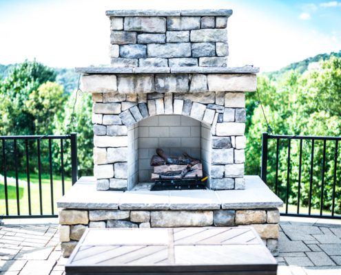 Eagle View Luxury Apartments and Townhomes Outdoor Fire Amenity Detail